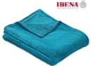 IBENA Uni Fleecedecke Olbia Petrol Kuscheldecke Bild 2