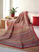 IBENA Jacquard Wohndecke Malang Bunt Gestreift Bild 1