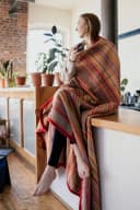 IBENA Jacquard Wohndecke Malang Bunt Gestreift Bild 5