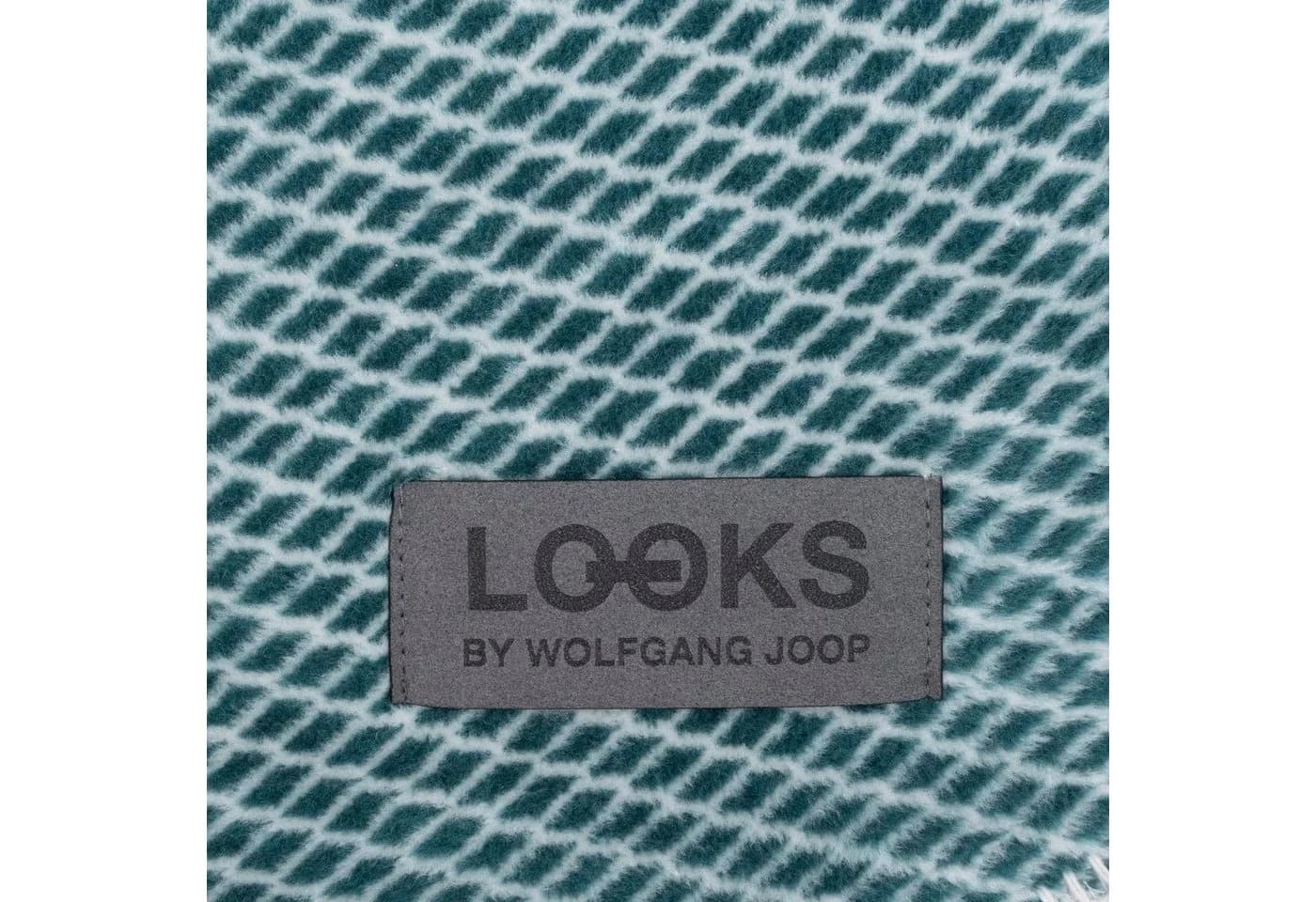 LOOKS by Wolfgang Joop Wohndecke Rautenmuster Kuscheldecke Türkis/Grün
