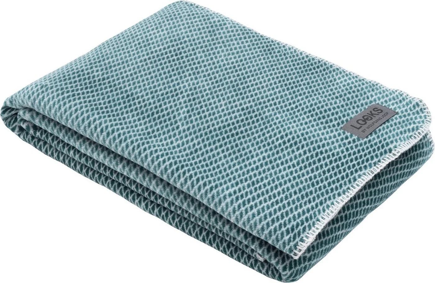 LOOKS by Wolfgang Joop Wohndecke Rautenmuster Kuscheldecke Türkis/Grün - Bild 2