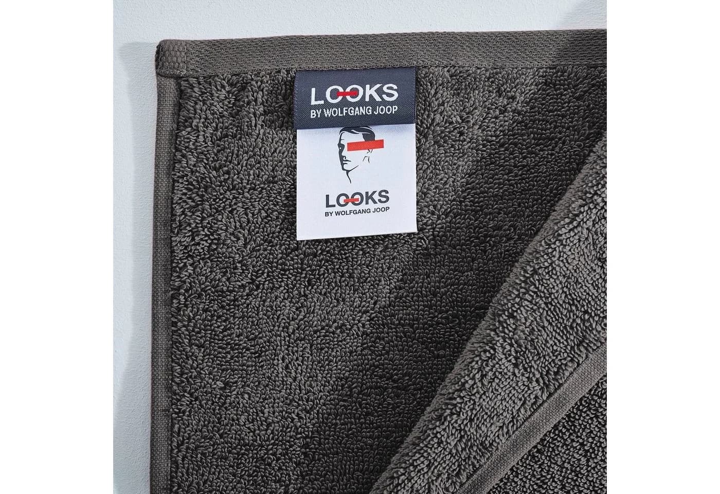 LOOKS by Wolfgang Joop Handtuch Anthrazit Frottier 100% Baumwolle - Bild 3