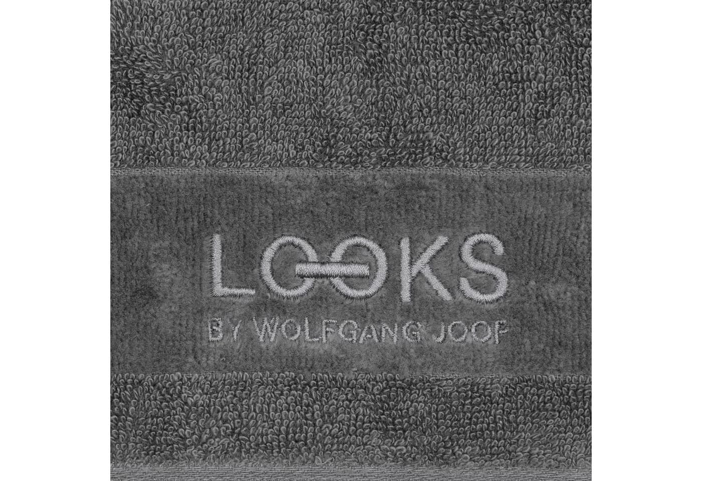 LOOKS by Wolfgang Joop Handtuch Anthrazit Frottier 100% Baumwolle - Bild 5