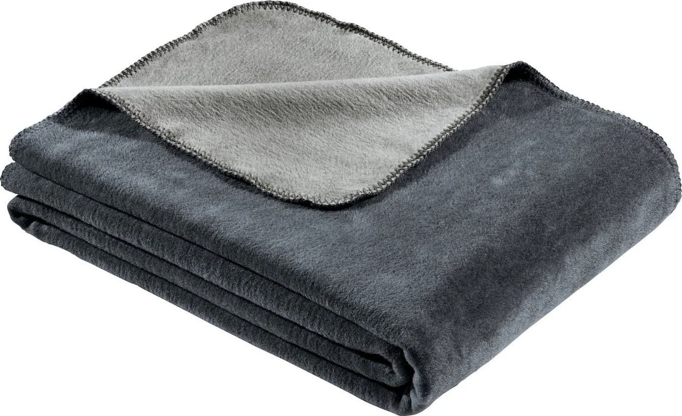 LOOKS by Wolfgang Joop Jacquard Wohndecke: Uni Design, Baumwollmischung - Bild 2