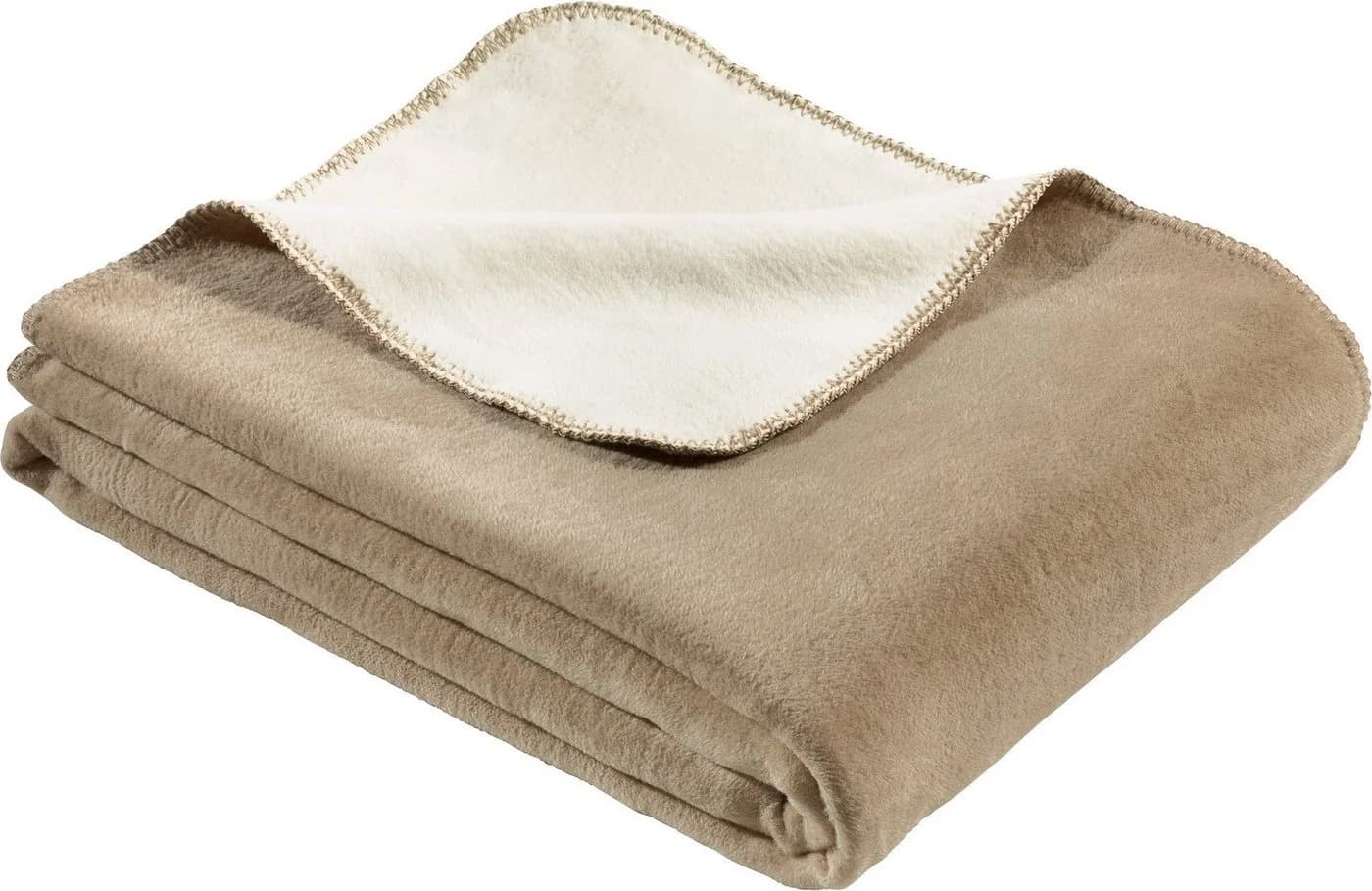 LOOKS by Wolfgang Joop Wohndecke Jacquard Baumwollmischung Beige/Braun - Bild 2