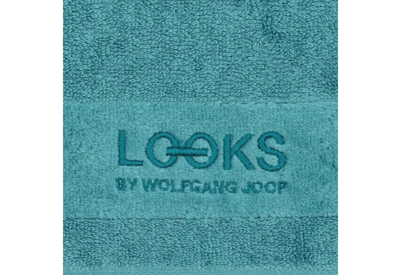 LOOKS by Wolfgang Joop Gästehandtücher 2er Set Türkis Baumwolle - Bild 5