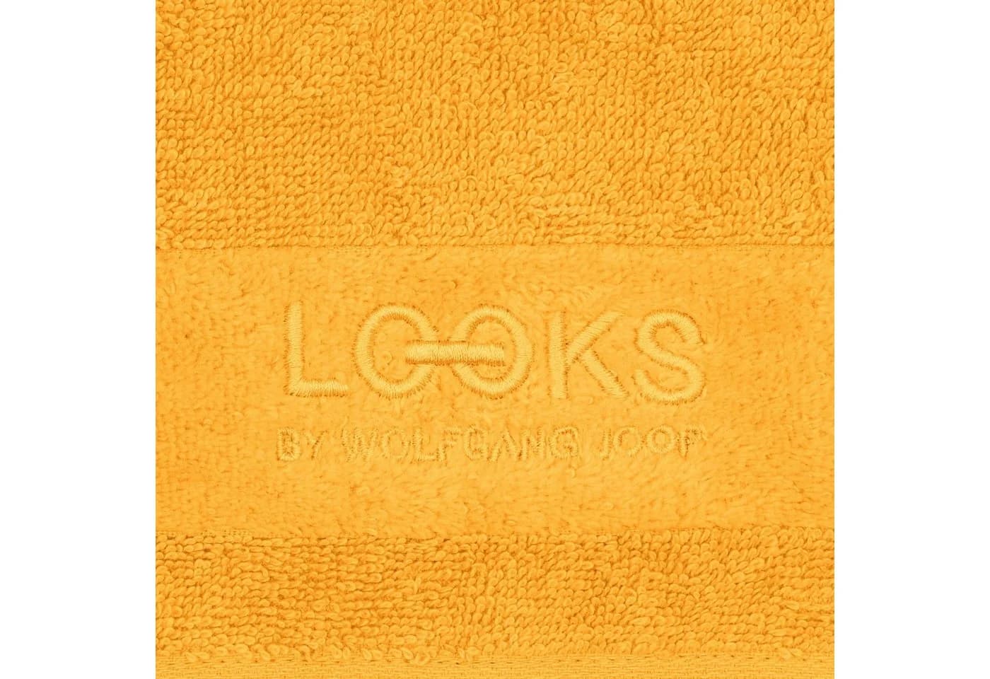 LOOKS by Wolfgang Joop Handtuch Curry-Gelb Frottier mit Logobestickung - Bild 5