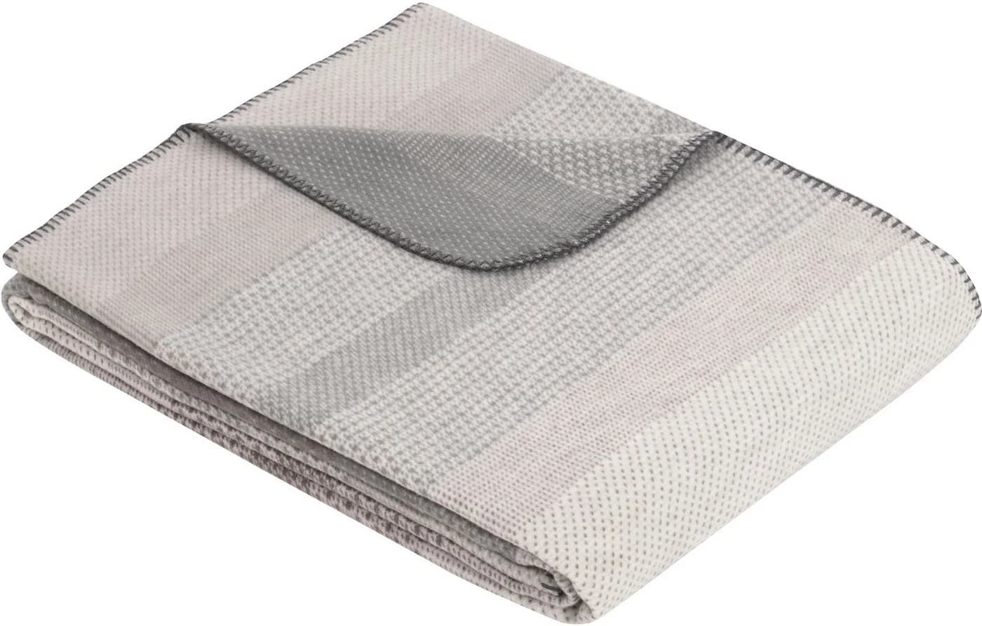 Ibena Kuscheldecke Kitale Streifen-Design Bio-Baumwolle - Bild 3