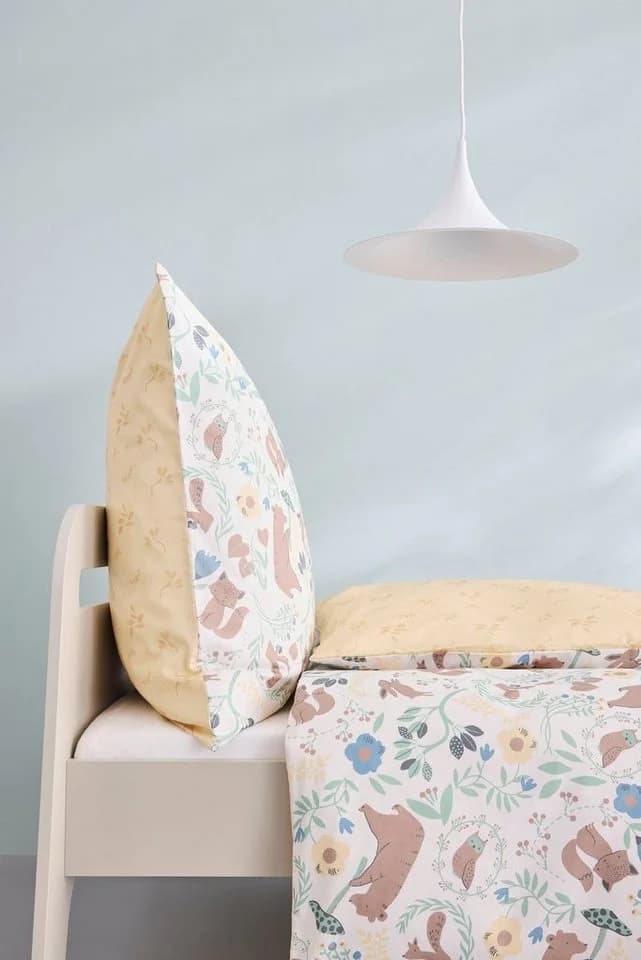 s.Oliver Junior Wendebettwäsche Satin Waldtiere Bunt - Bild 3