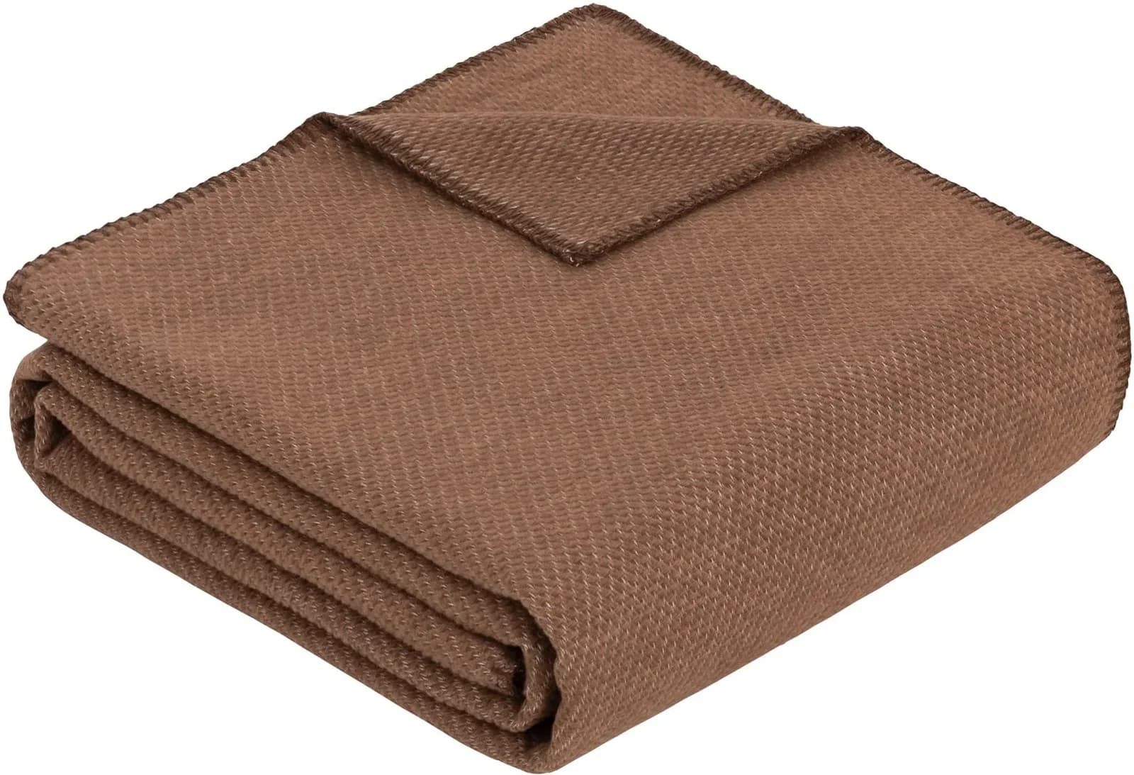 IBENA Wohndecke Charlotte 100% Baumwolle Braun