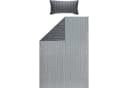 LOOKS by Wolfgang Joop Bettwäsche Streifen Anthrazit-Silber Flanell Bild 1