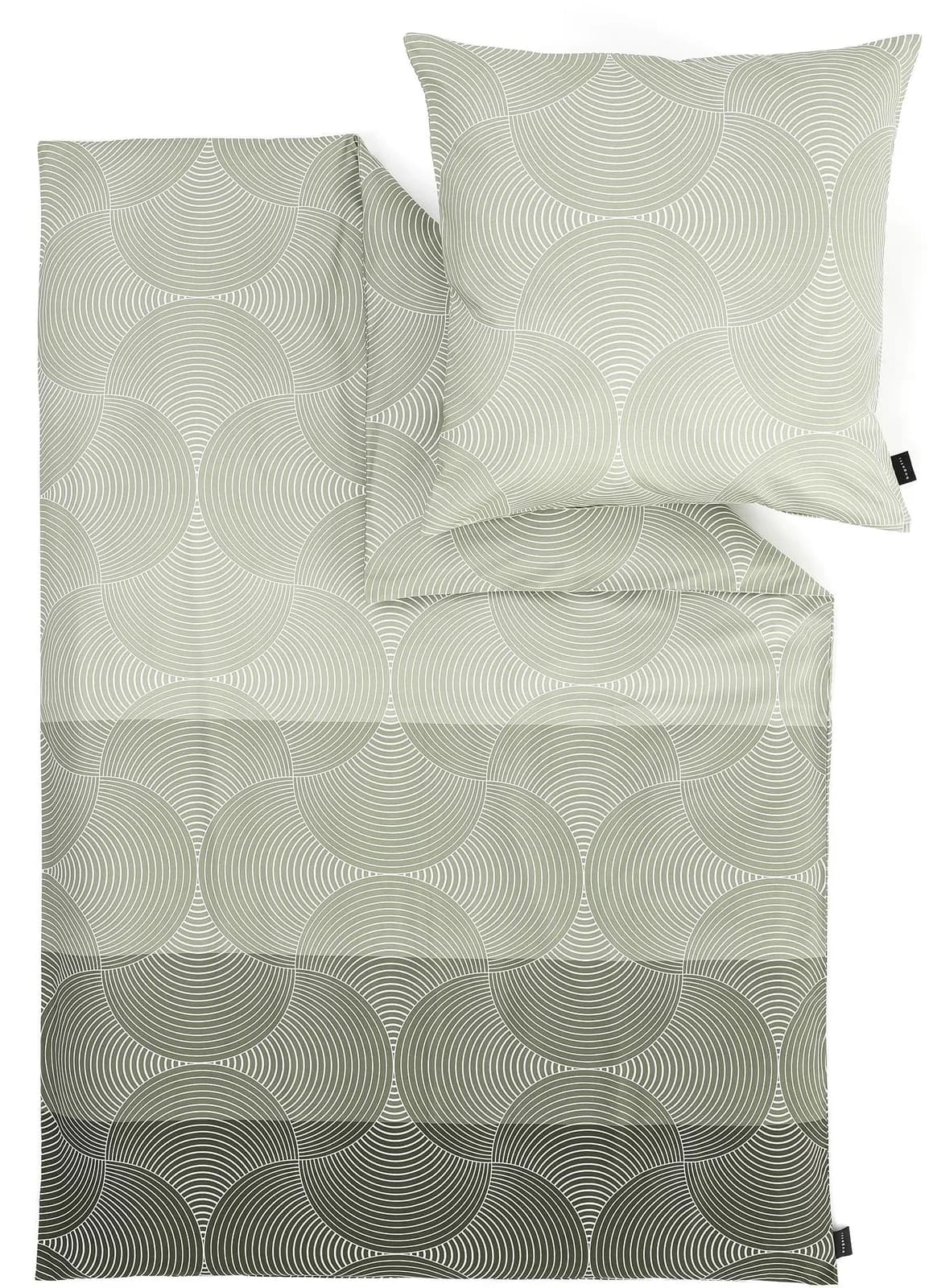 BUGATTI Satinbettwäsche Oliv Mako-Satin 100% Baumwolle