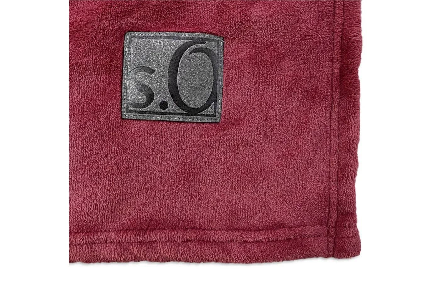 s.Oliver Wohndecke Kuschelsoft Bordeauxrot 150x200cm - Bild 5