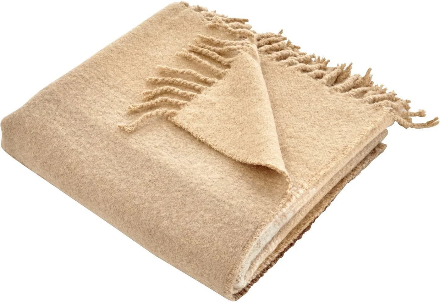 OTTO HOME Wohndecke Bouclé Beige Braun Farbverlauf Polyacryl - Bild 2