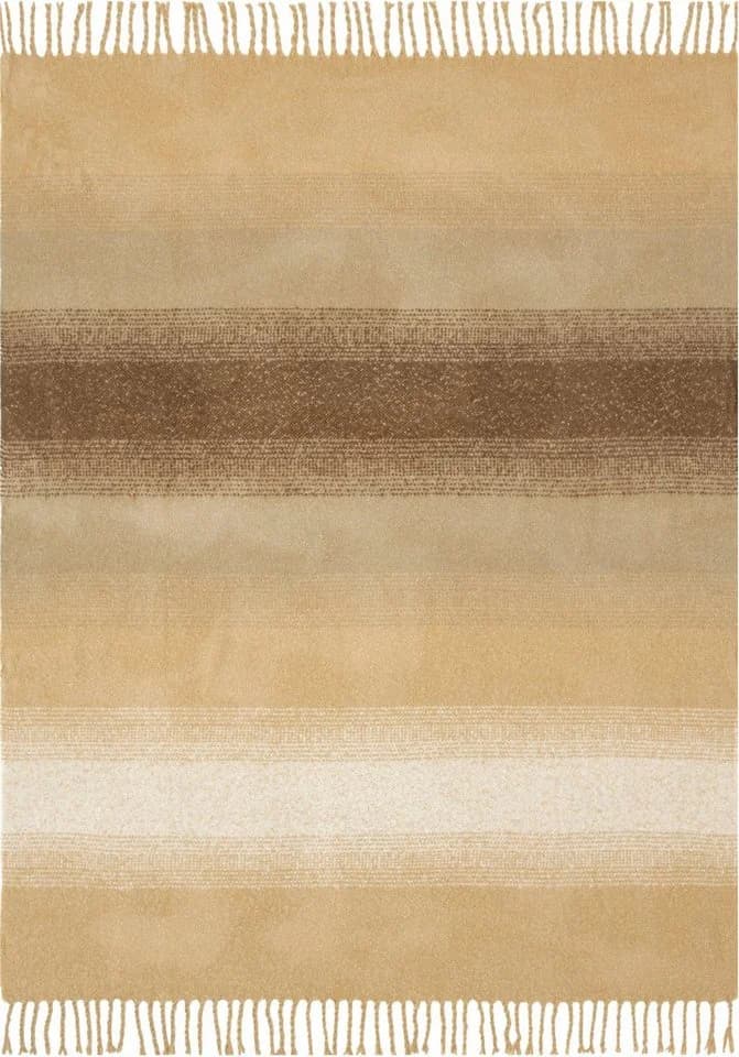 OTTO HOME Wohndecke Bouclé Beige Braun Farbverlauf Polyacryl - Bild 4