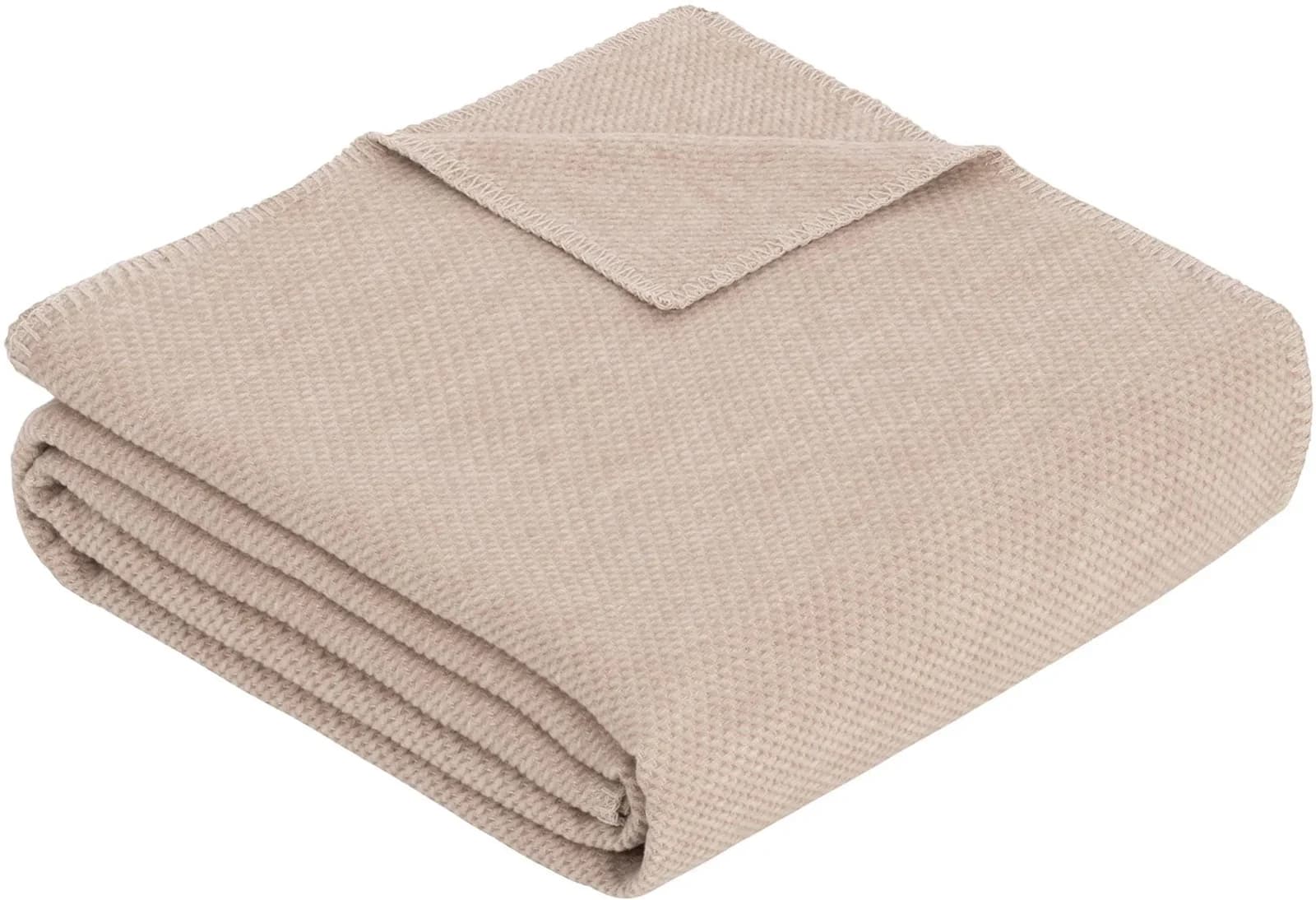 Kinderdecke IBENA Charlotte Baumwolle Beige 70x100cm
