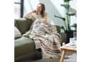 Ibena Kumba Streifendecke 150x200cm Baumwolle Beige Grau Bild 3