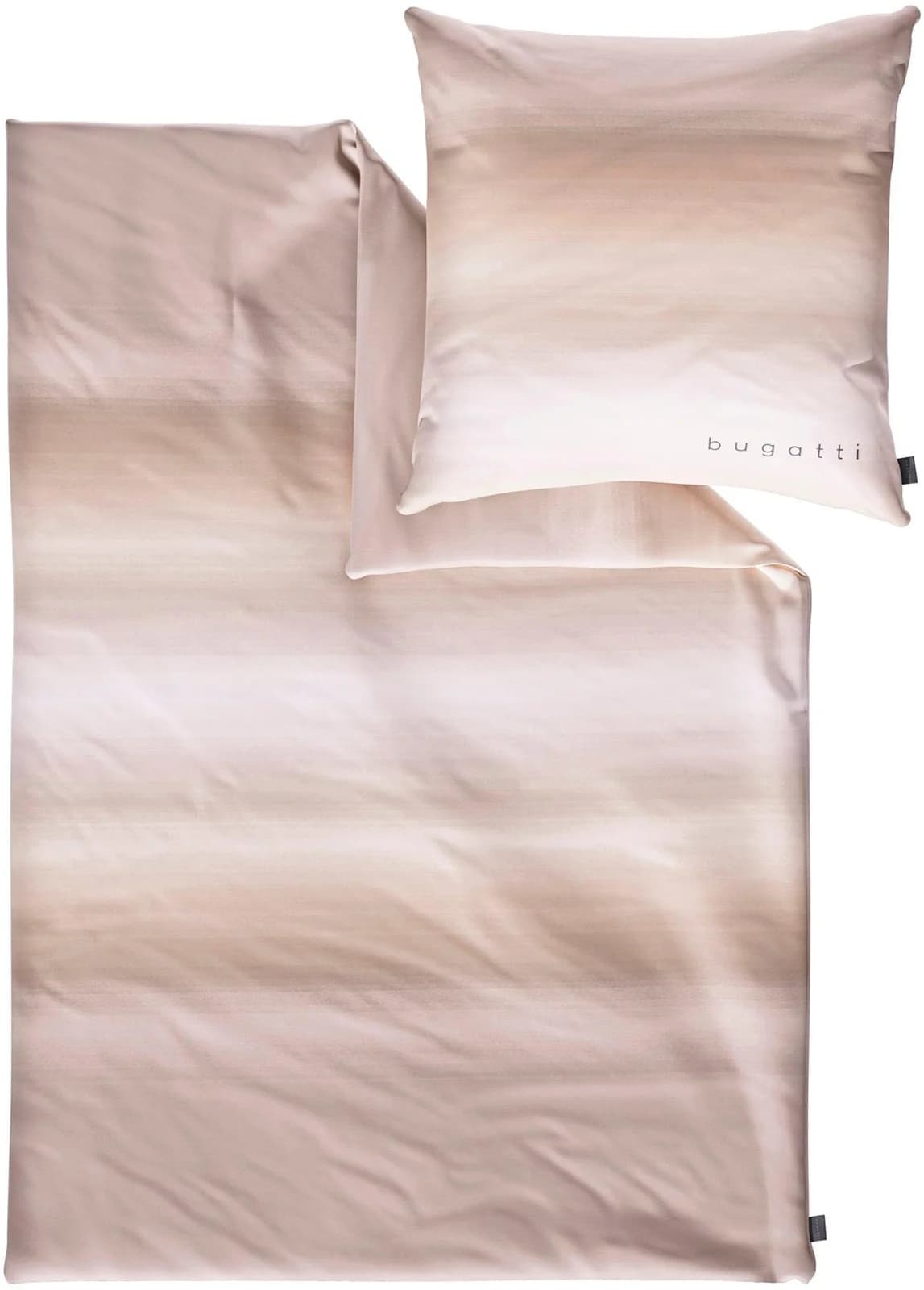 Bugatti Satinbettwäsche Beige Mako-Satin 100% Baumwolle
