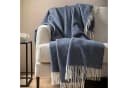 Bugatti Plaid Merinowolle & Cashmere Kuscheldecke Blau Bild 3