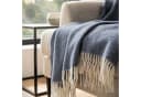 Bugatti Plaid Merinowolle & Cashmere Kuscheldecke Blau Bild 4