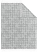 BUGATTI Plaid Grau Merinowolle Kaschmir Wohndecke mit Fransen Bild 1