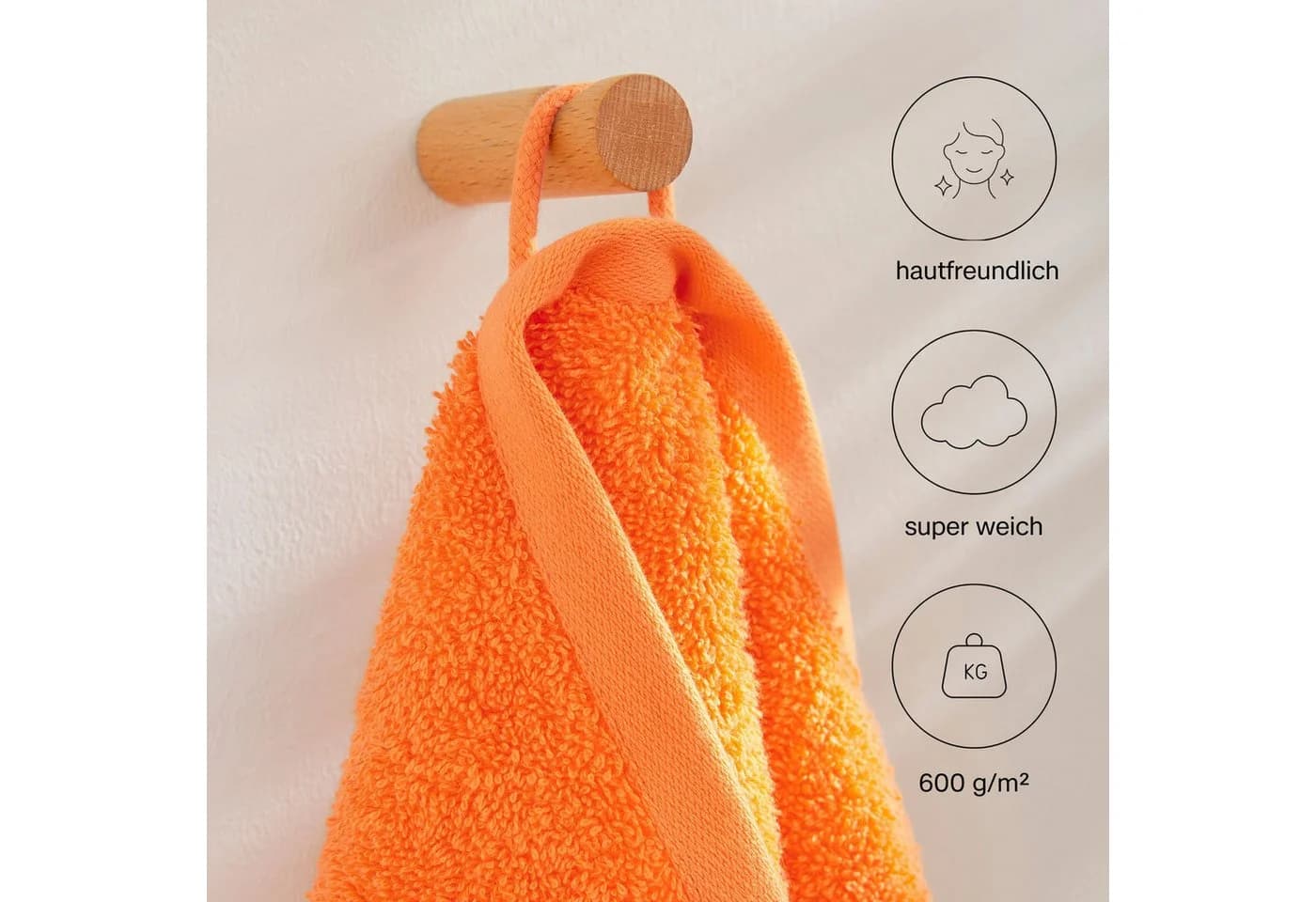 s.Oliver Handtuch-Set Orange 8-tlg. 100% Baumwolle - Bild 3