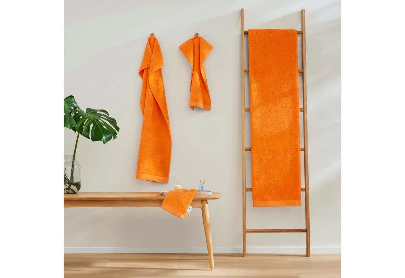 s.Oliver Handtuch-Set Orange 8-tlg. 100% Baumwolle - Bild 5