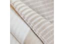 IBENA Wohndecke Glasgow Beige Jacquard mit Streifen Bild 3