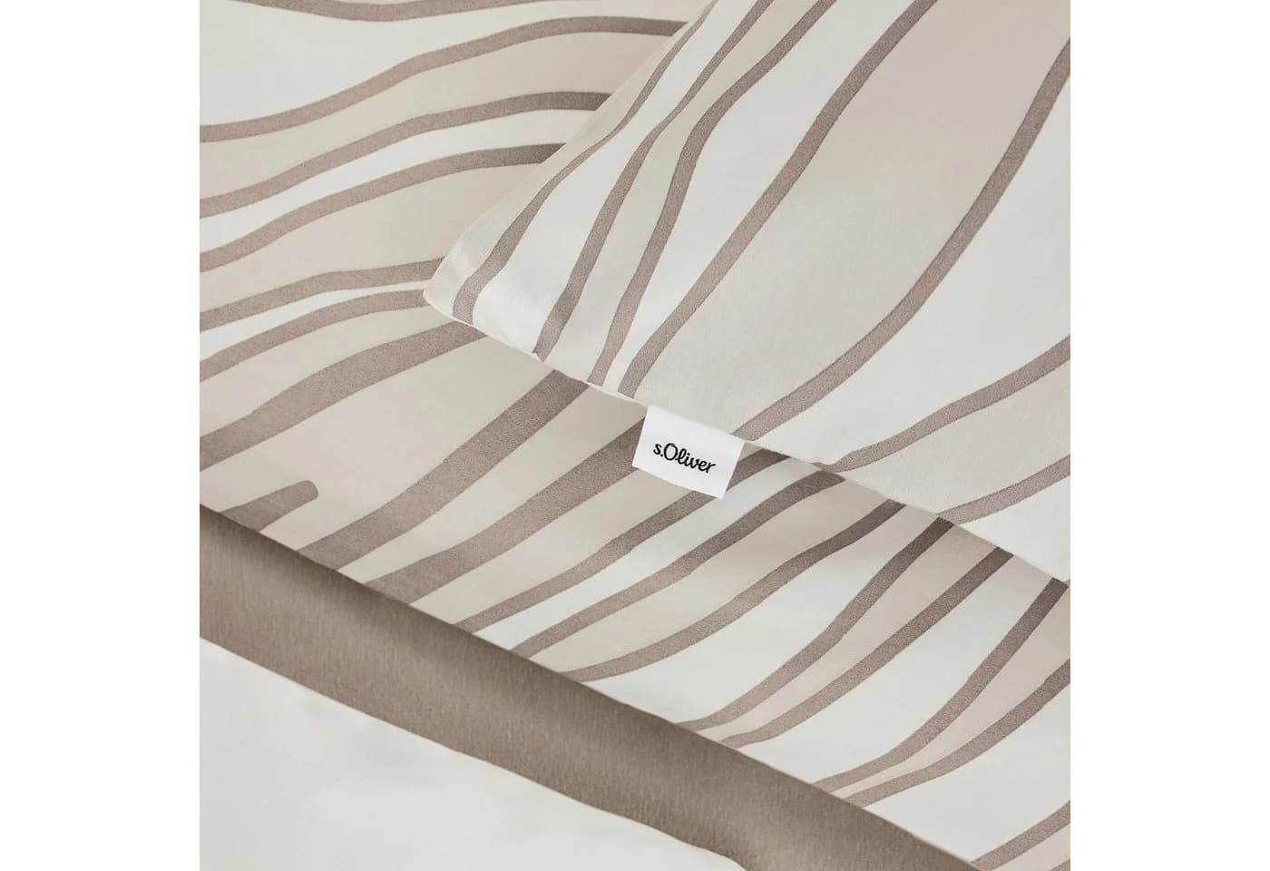 s.Oliver Satinbettwäsche Beige Mako-Satin - Bild 3