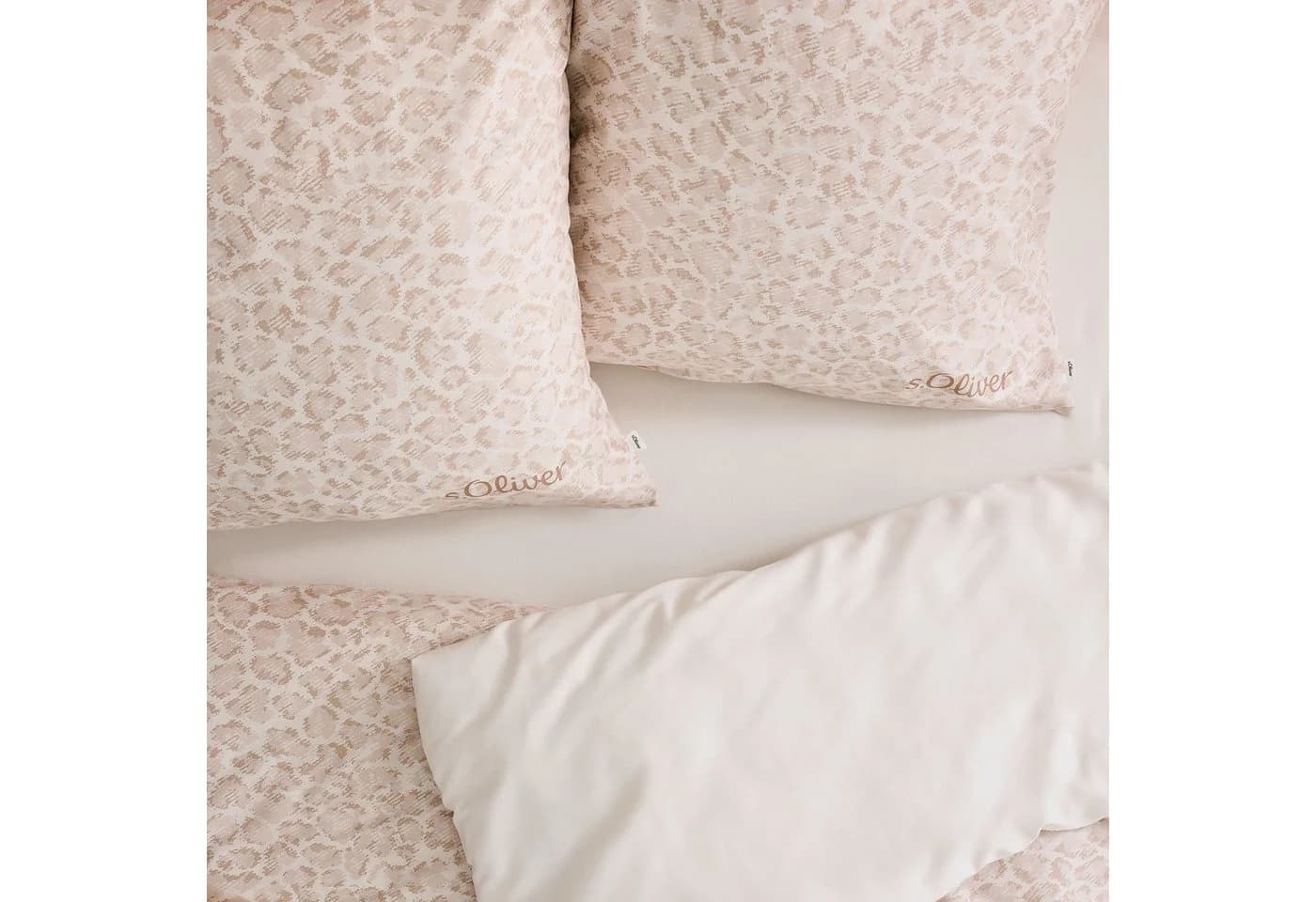s.Oliver Wendebettwäsche Satin LEO 2-teilig Baumwolle Beige Modern - Bild 4