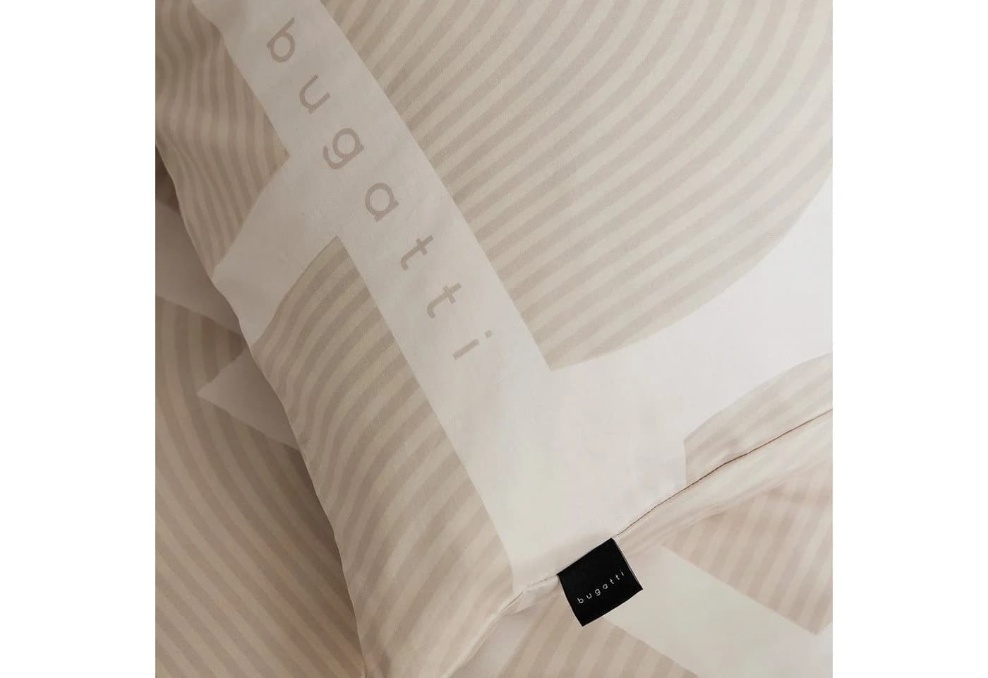 Bugatti Satinbettwäsche 2-teilig Mako-Satin Beige Abstraktes Muster - Bild 4