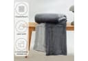 s.Oliver Doublesoft Kuscheldecke Grau 150x200 cm mit Kissen Bild 1