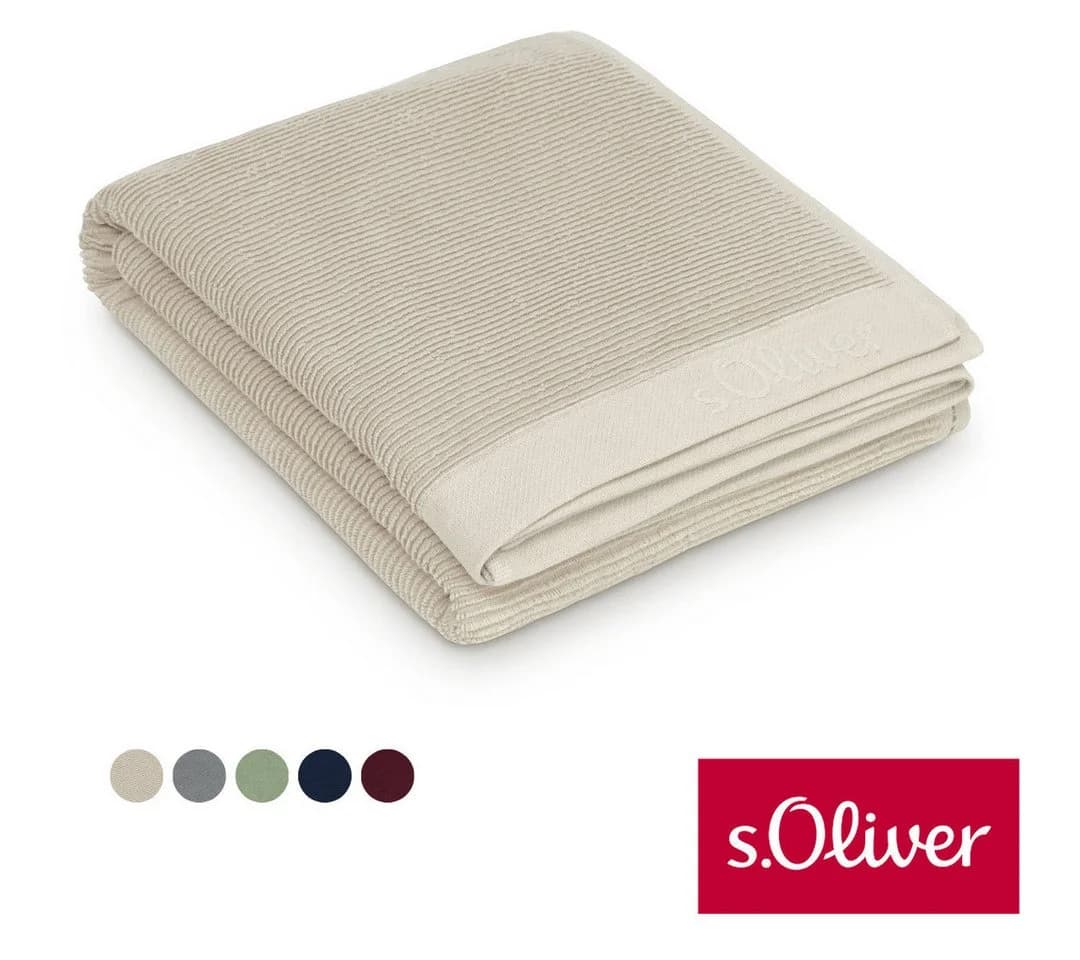 s.Oliver Saunatuch Walkfrottier Beige Baumwolle - Bild 2