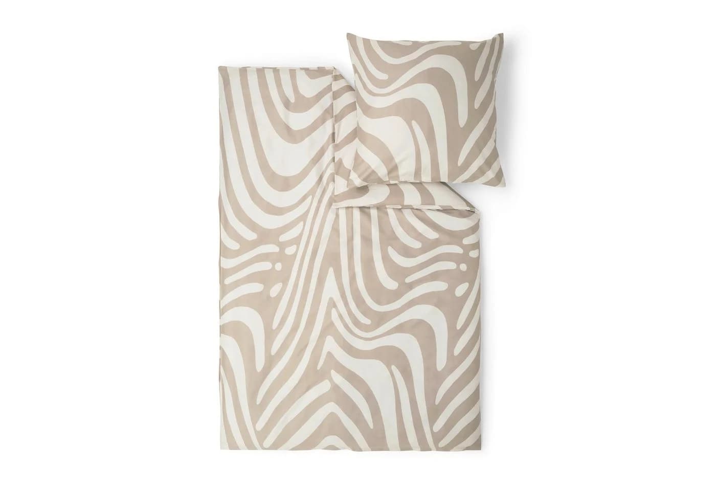 s.Oliver Satinbettwäsche 2-teilig Beige Mako-Satin Trenddesign - Bild 2