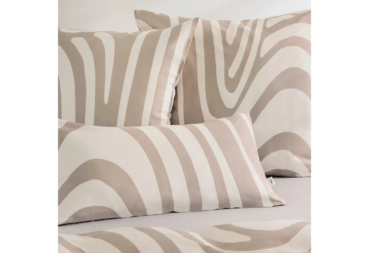 s.Oliver Satinbettwäsche 2-teilig Beige Mako-Satin Trenddesign - Bild 3