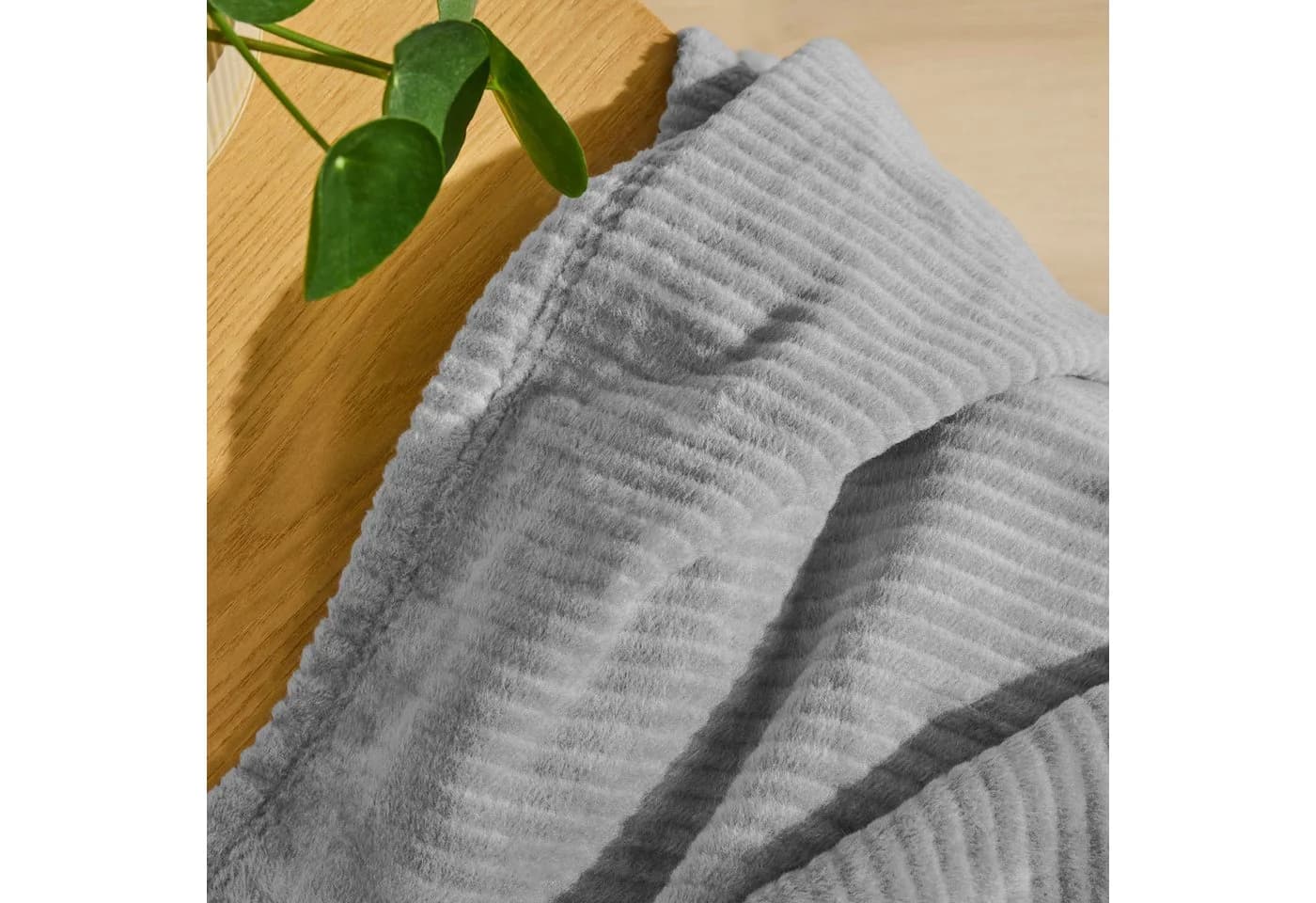 Wohndecke IBENA Cordoba 150x200 cm Grau Baumwolle Polyacryl Polyester - Bild 4