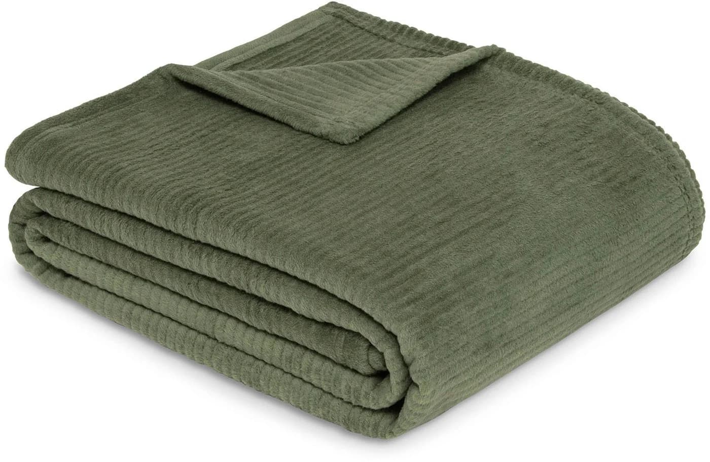 IBENA Wohndecke Cordoba Grün Cord-Struktur Baumwolle Polyacryl Polyester - Bild 2