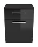 Magnolia Home Badmöbel-Set Unterschrank Salona Anthrazit Soft-Close Bild 1