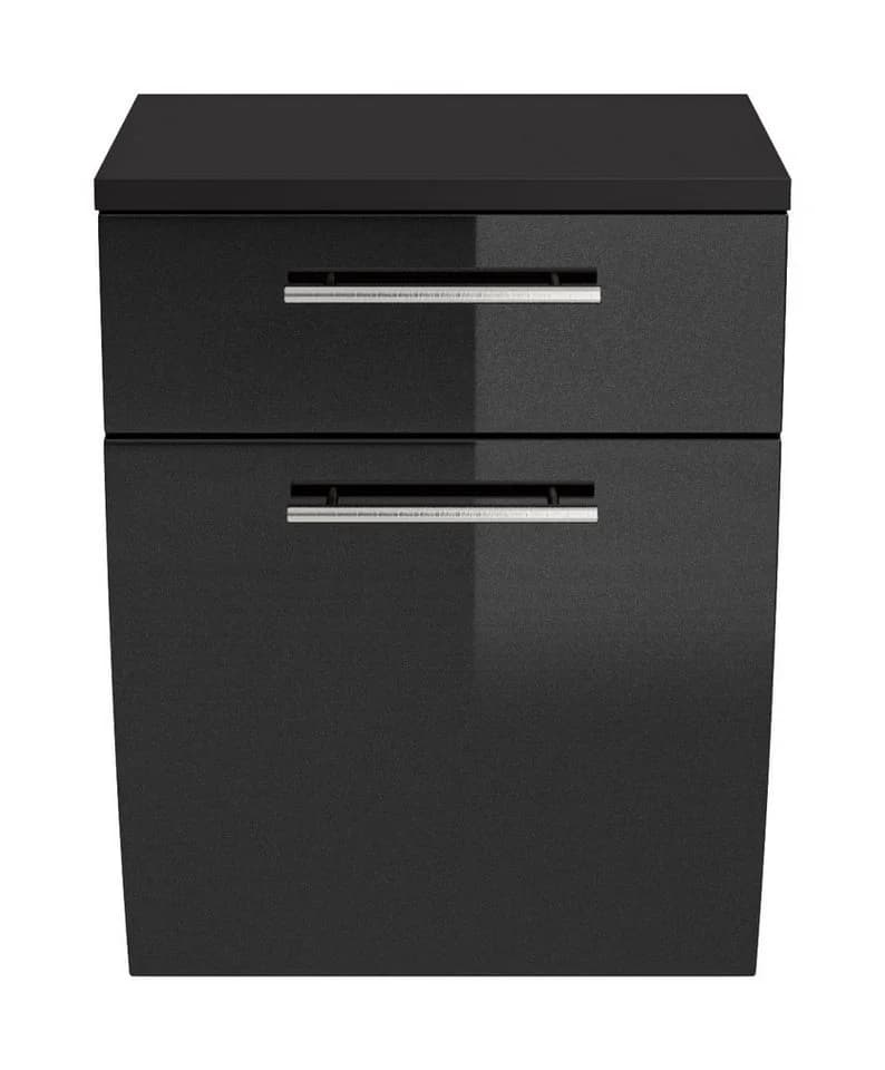 Magnolia Home Badmöbel-Set Unterschrank Salona Anthrazit Soft-Close