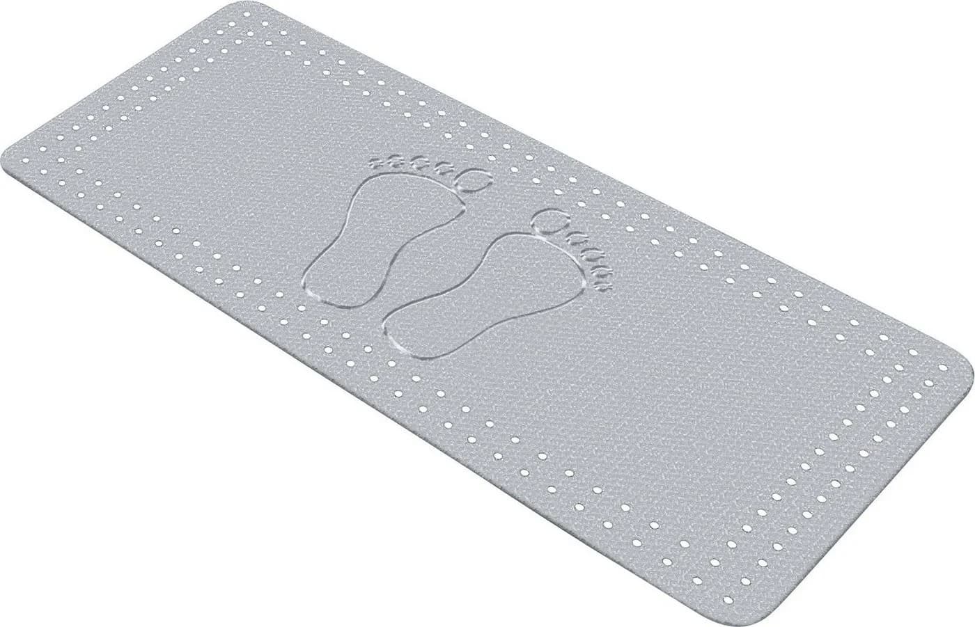 Kleine Wolke Wanneneinlage Foot Uni Grau Anti-Rutsch
