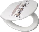 Kleine Wolke WC-Sitz Eulen Grau Taupe Duroplast SoftClose Bild 1