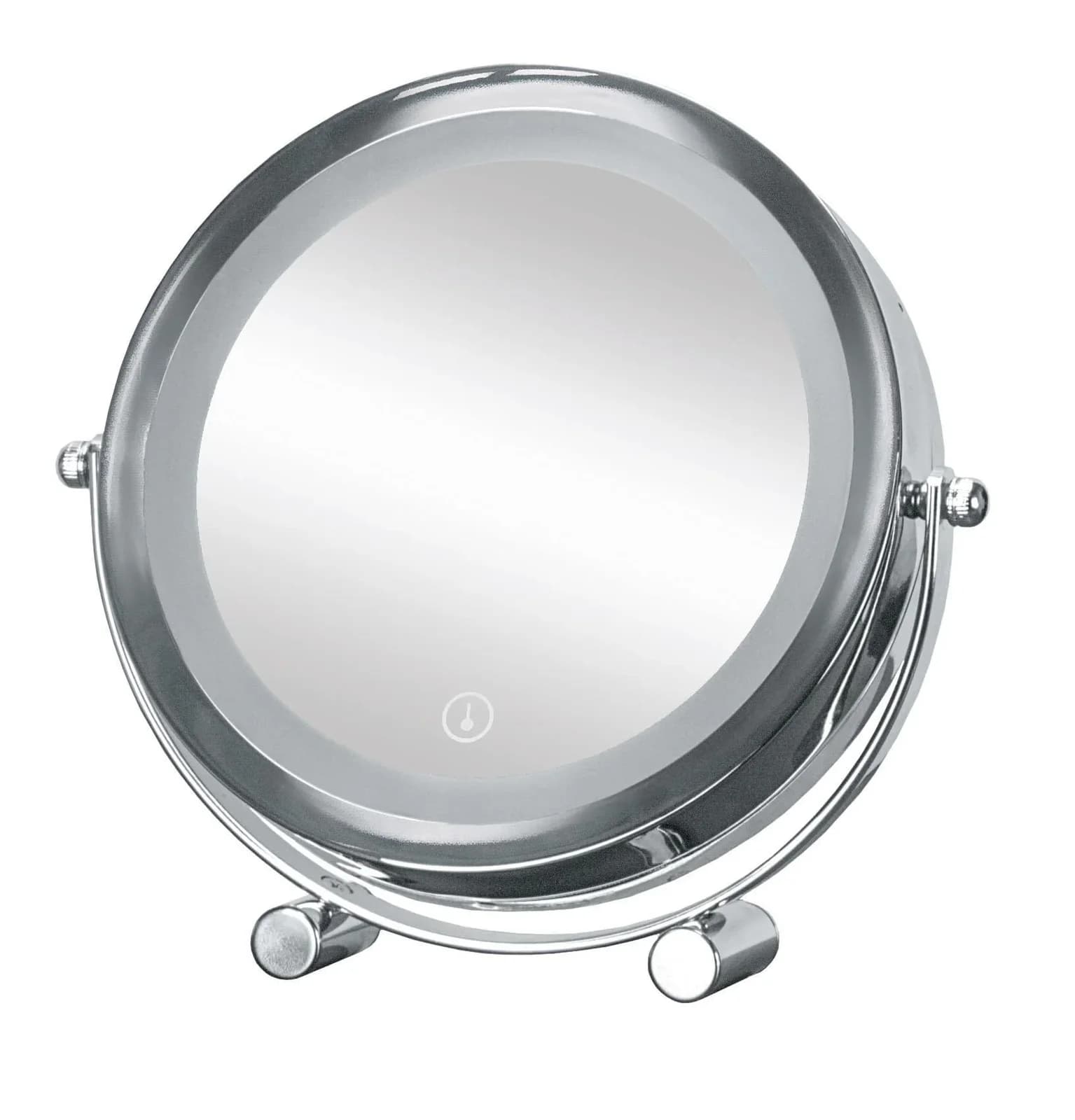 Kleine Wolke Kosmetikspiegel Bright Mirror Shorty Silber 5-fach Vergrößerung
