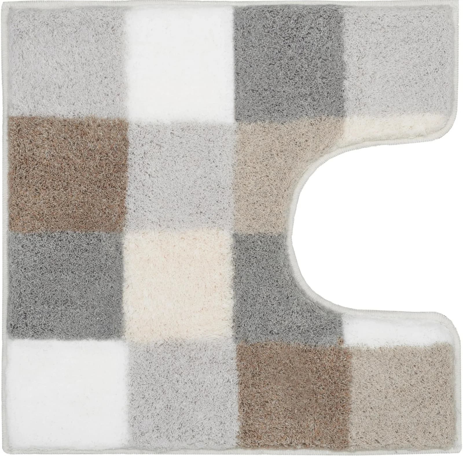 Badematte Kleine Wolke Caro 55x55 cm Beige Polyacryl