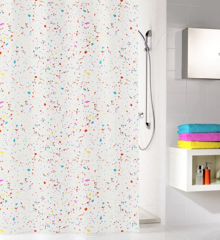 Kleine Wolke Duschvorhang Confetti Bunt Polyester