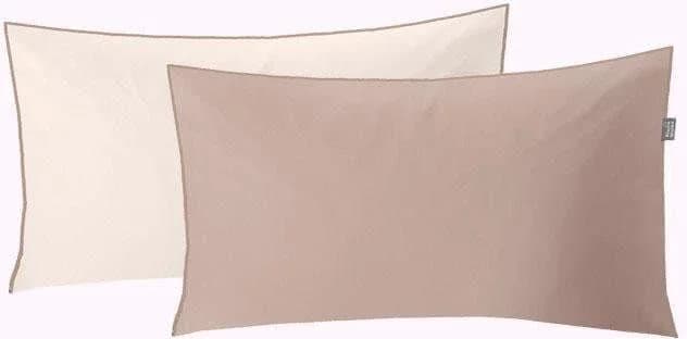 Kleine Wolke Kissenbezug Linda Taupe Mako-Satin 40x80cm