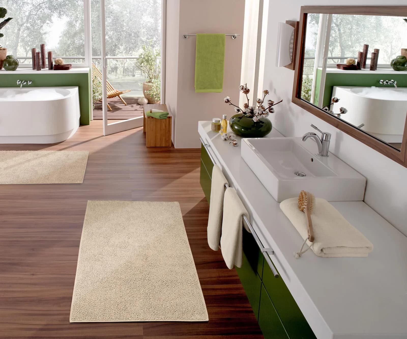 Kleine Wolke Badematte Chrissy Beige 100% Baumwolle