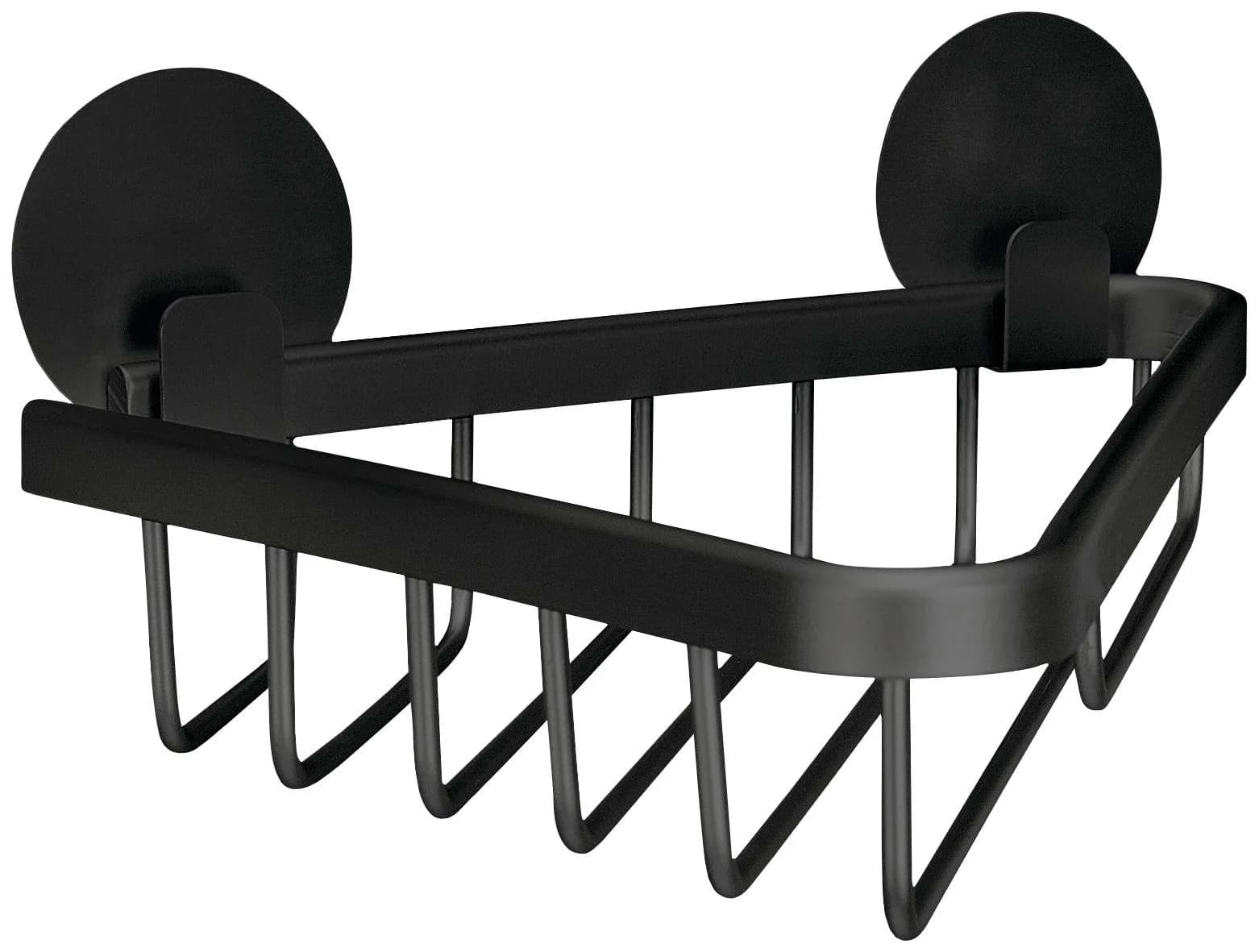 Kleine Wolke Duschkorb Rocco Schwarz Aluminium