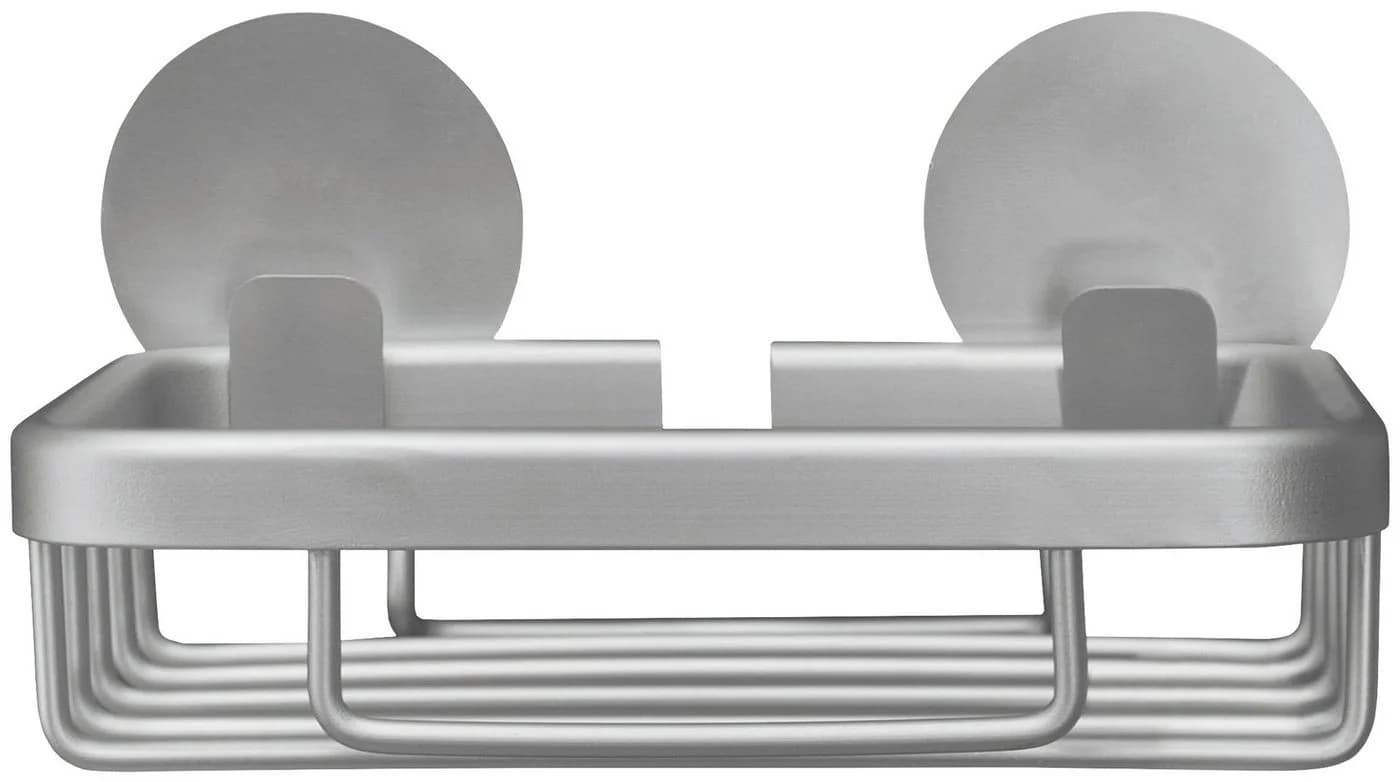 Kleine Wolke Seifenablage Rocco Grau Aluminium Wandmontage