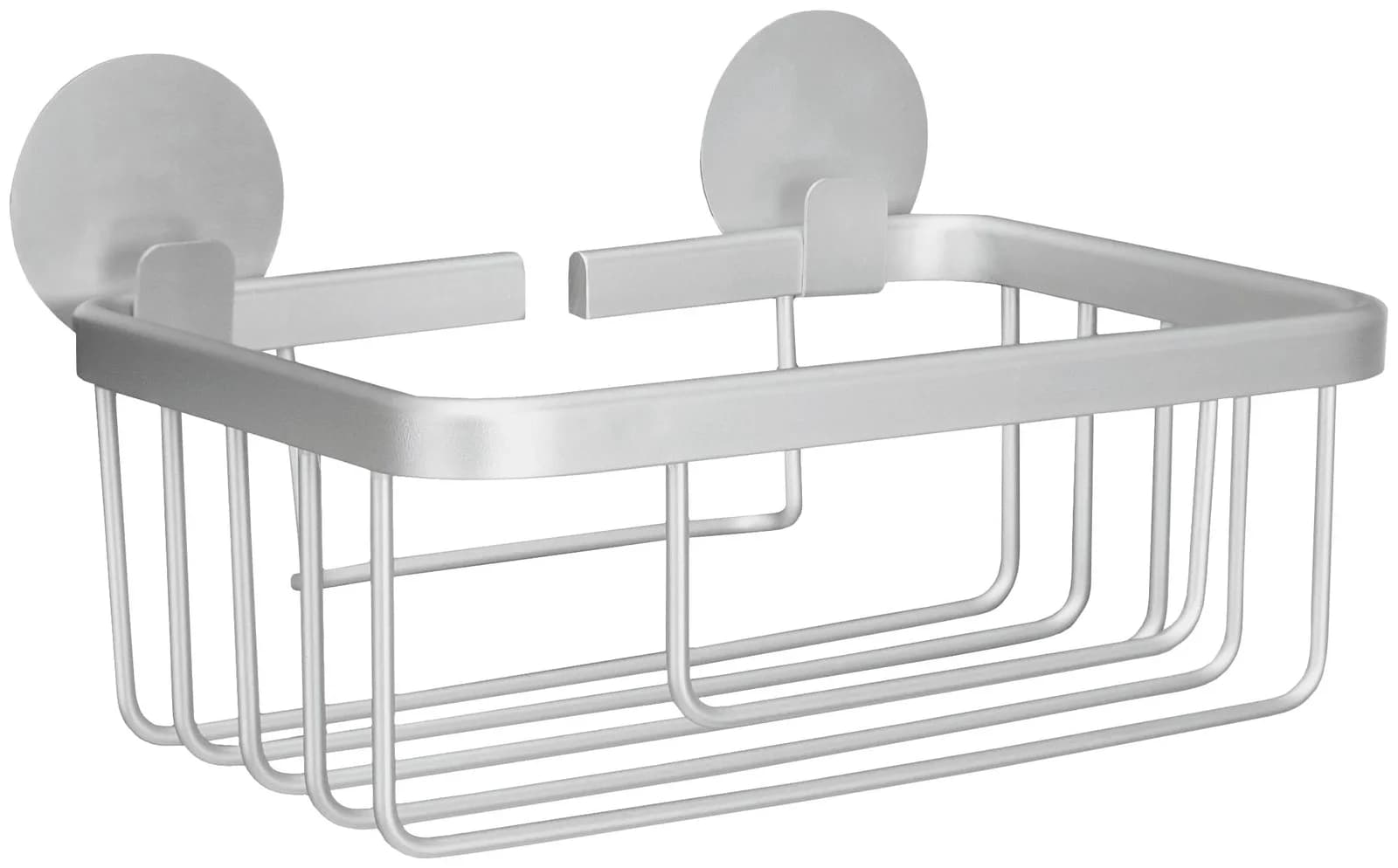 Kleine Wolke Duschkorb Rocco Aluminium Grau