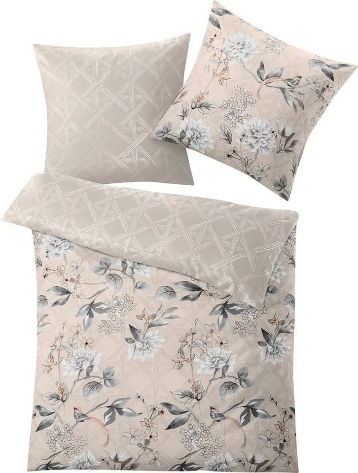 Kleine Wolke Wendebettwäsche Kessia Grau Taupe Mako-Satin - Bild 2